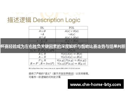 杯赛经验成为左右胜负关键因素的深度解析与前瞻比赛走势与结果判断 杯赛经验成为左右胜负关键因素的深度解析与前瞻比赛走势与结果判断